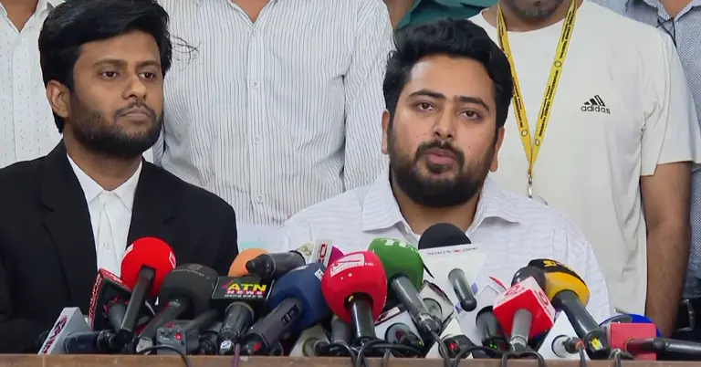 জাতীয় নাগরিক পার্টির আহ্বায়ক নাহিদ ইসলাম